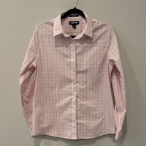 Lands' End Women's Checkered Supima No Iron Shirt